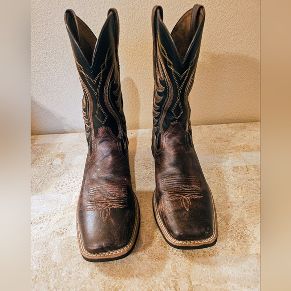 Men's Ariat Amos Shock Shield Leather Boots - Picture 11 of 11